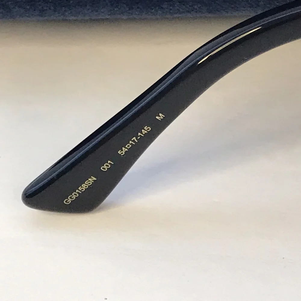 New 💯 Original GUCCI Acetate Sunglasses GG0158S Black